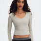 All-Day Ribbed Long-T